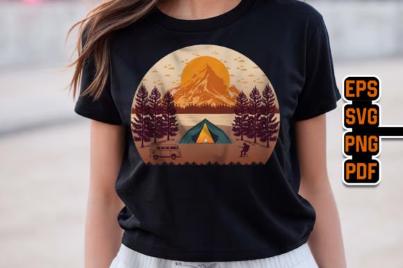 Camping Retro Vintage T-Shirt Design Review