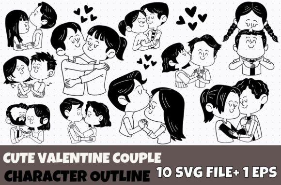 Reviewing 10 Cute Valentine Couple Cartoon Outline